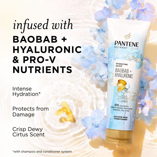 Pantene Nutrient Blends Hydrating Glow Conditioner with Baobab Essence