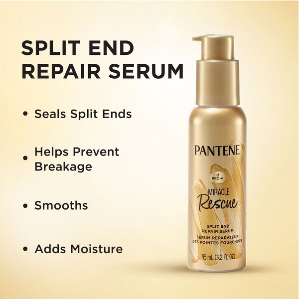 Pantene Nutrient Blends Hydrating Glow Thirsty Ends Milk to Water Hair Serum, 3.2 OZ