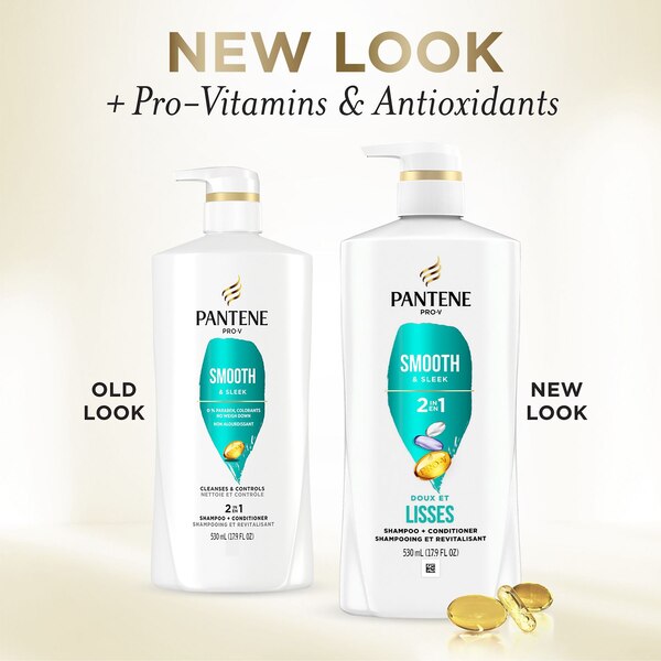 Pantene Pro-V Smooth & Sleek 2-in-1 Shampoo & Conditioner