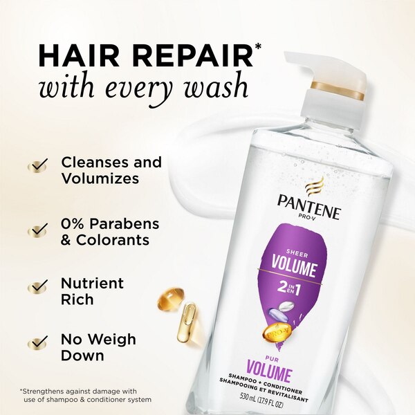 Pantene Pro-V Volume & Body 2-in-1 Shampoo & Conditioner