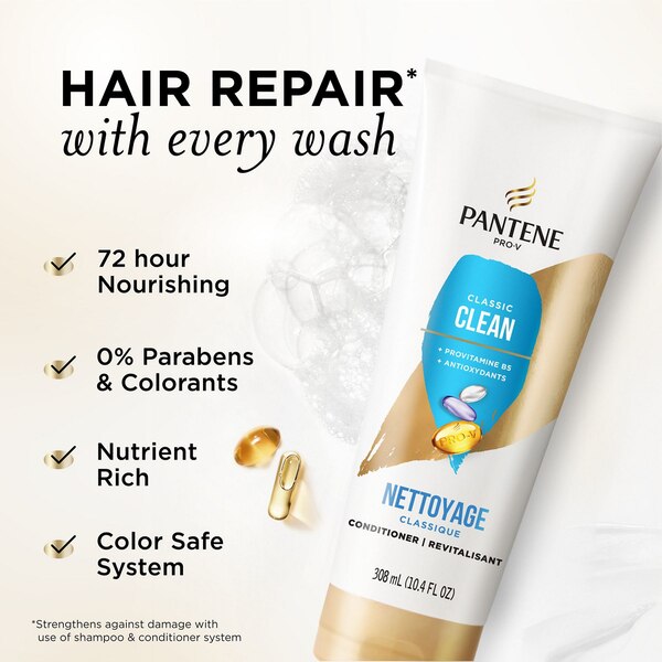 Pantene Pro-V Classic Clean Conditioner, 10.4 OZ