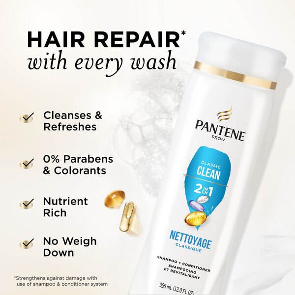 Pantene Pro-V Classic Clean 2-in-1 Shampoo & Conditioner