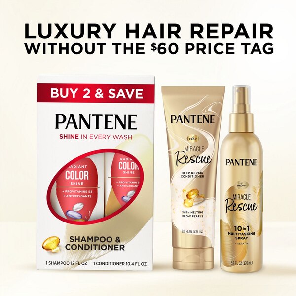 Pantene Pro-V Radiant Color Shine Shampoo & Conditioner Dual Pack, 24.6 OZ