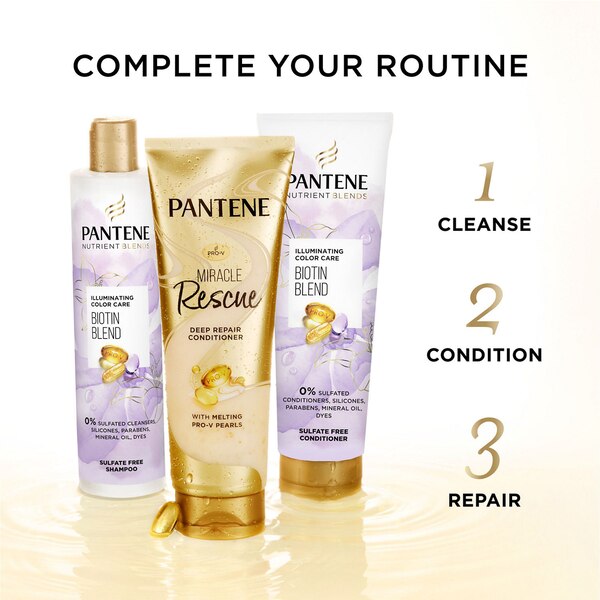 Pantene Nutrient Blends Illuminating Color Care Conditioner with Biotin, 8 OZ