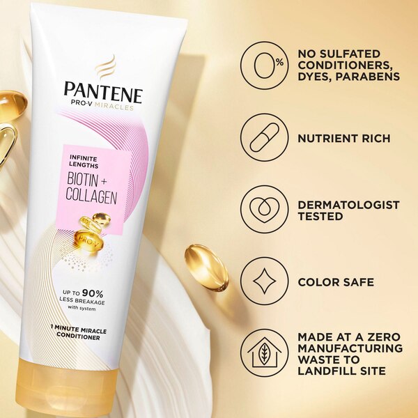 Pantene Pro-V Infinite Lengths Biotin & Collagen Conditioner, 10.9 OZ