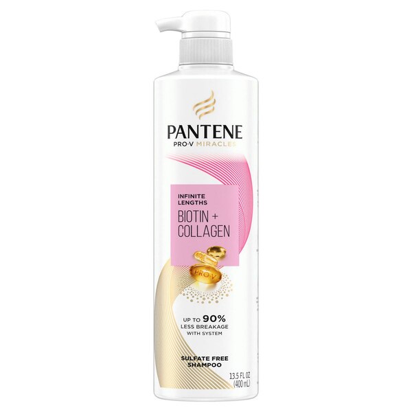 Pantene Pro-V Infinite Lengths Biotin & Collagen Shampoo, 13.5 OZ