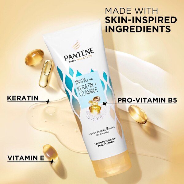 Panetene Pro-V Miracle Repair Keratin & Vitamin E Conditioner, 10.9 OZ