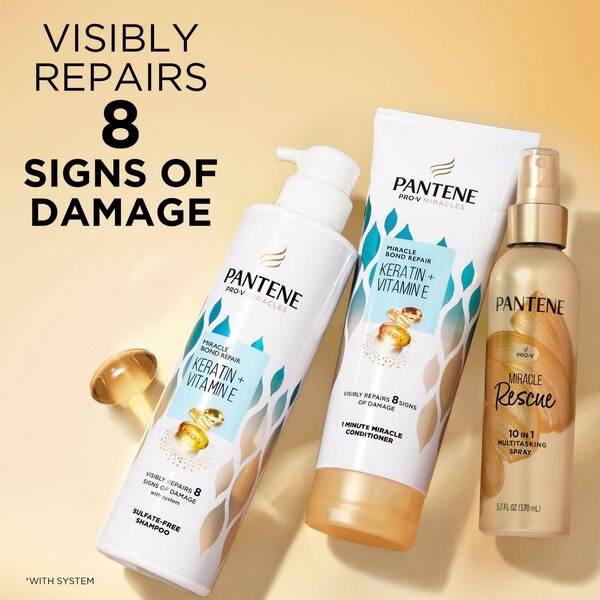 Pantene Pro-V Miracle Repair Keratin & Vitamin E Shampoo, 13.5 OZ