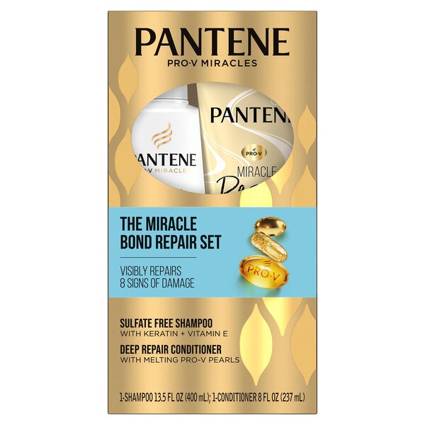 Pantene Pro-V Miracle Repair Keratin & Vitamin E Shampoo & Conditioner Set