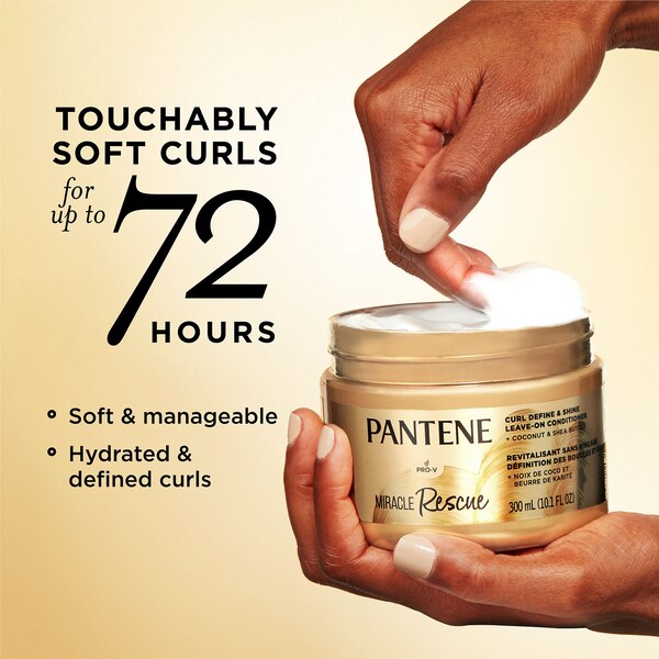 Pantene Pro-V Miracle Rescue Curl Define & Shine Leave-on Conditioner, 10.1 OZ