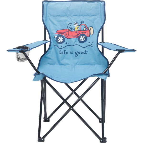 Life is Good Quad Chair, Blue