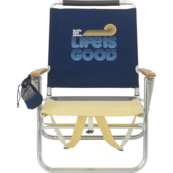 Life is Good Aluminum Backpack Chair, Navy