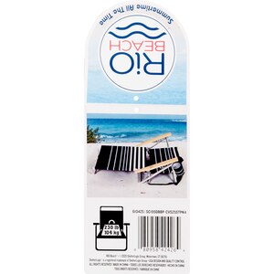 Rio Beach 5-Position Backpack Beach Chair, Navy & White Stripe