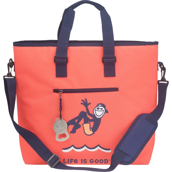 Life is Good 36-Can Insulated Tote Cooler Bag, Assorted Colors