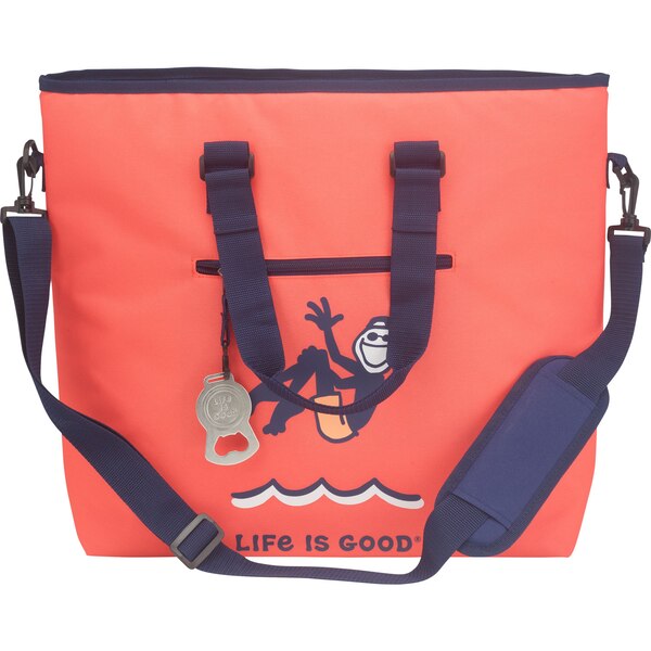 Life is Good 36-Can Insulated Tote Cooler Bag, Assorted Colors