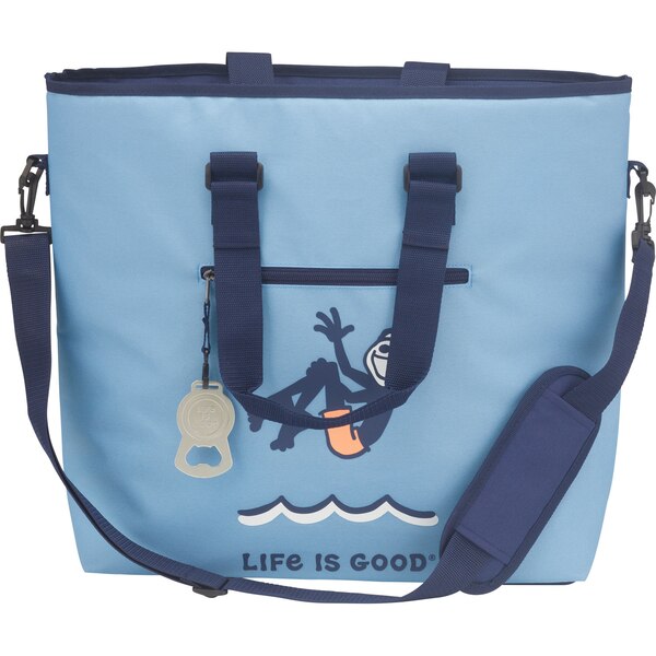 Life is Good 36-Can Insulated Tote Cooler Bag, Assorted Colors