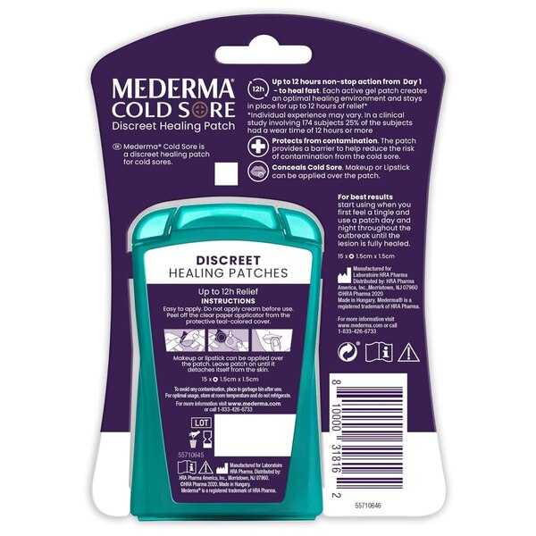 Mederma Cold Sore Patch, 15 CT