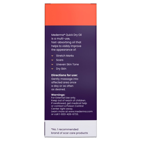Mederma Quick Dry Oil, 3.4 OZ