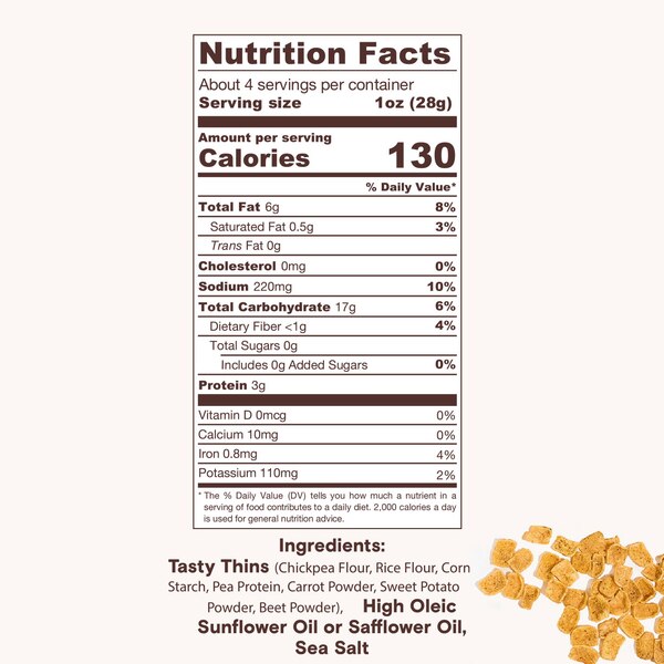 Biena Thins Sea Salt, 4.5 oz