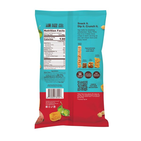 Biena Thins, Hawaiian BBQ, 4.5 oz
