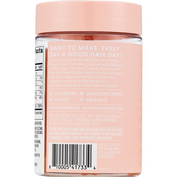 MONDAY Biotin Hair Gummies, 60 CT