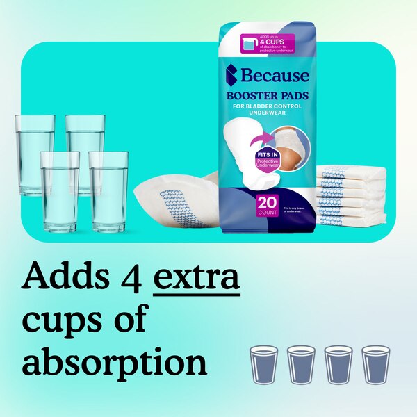 Because Booster Pads, 20 CT