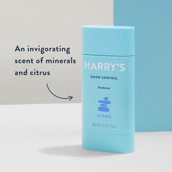 Harry's Odor Control Deodorant Stick, Stone, 2.5 OZ
