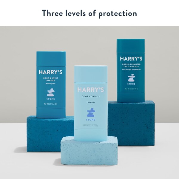 Harry's Odor Control Deodorant Stick, Stone, 2.5 OZ
