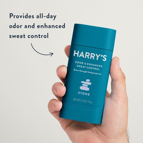 Harry's 48-Hour Odor & Enhanced Sweat Control, Extra Strength Antiperspirant, Stone, 2.5 OZ