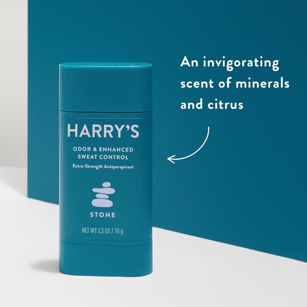 Harry's 48-Hour Odor & Enhanced Sweat Control, Extra Strength Antiperspirant, Stone, 2.5 OZ