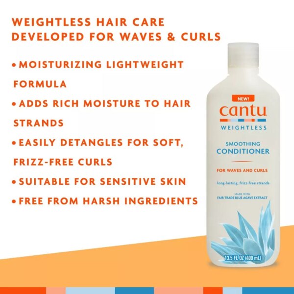 Cantu Weightless Smoothing Conditioner, 13.5 OZ