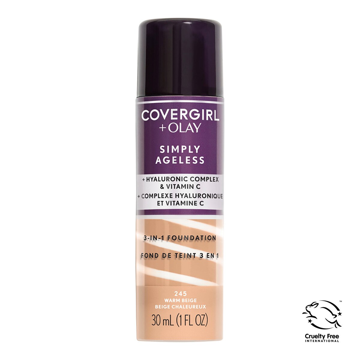 CoverGirl + Olay Simply Ageless 3-in-1 Foundation, Warm Beige - 1 oz | CVS