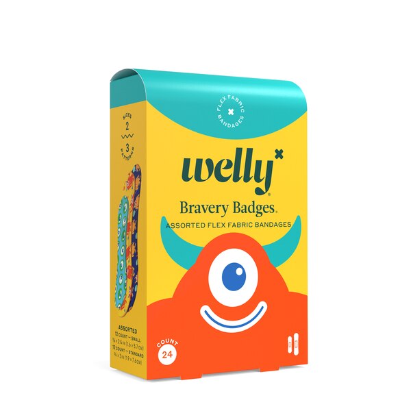 Welly Bravery Badges Monster Carton, 24 CT