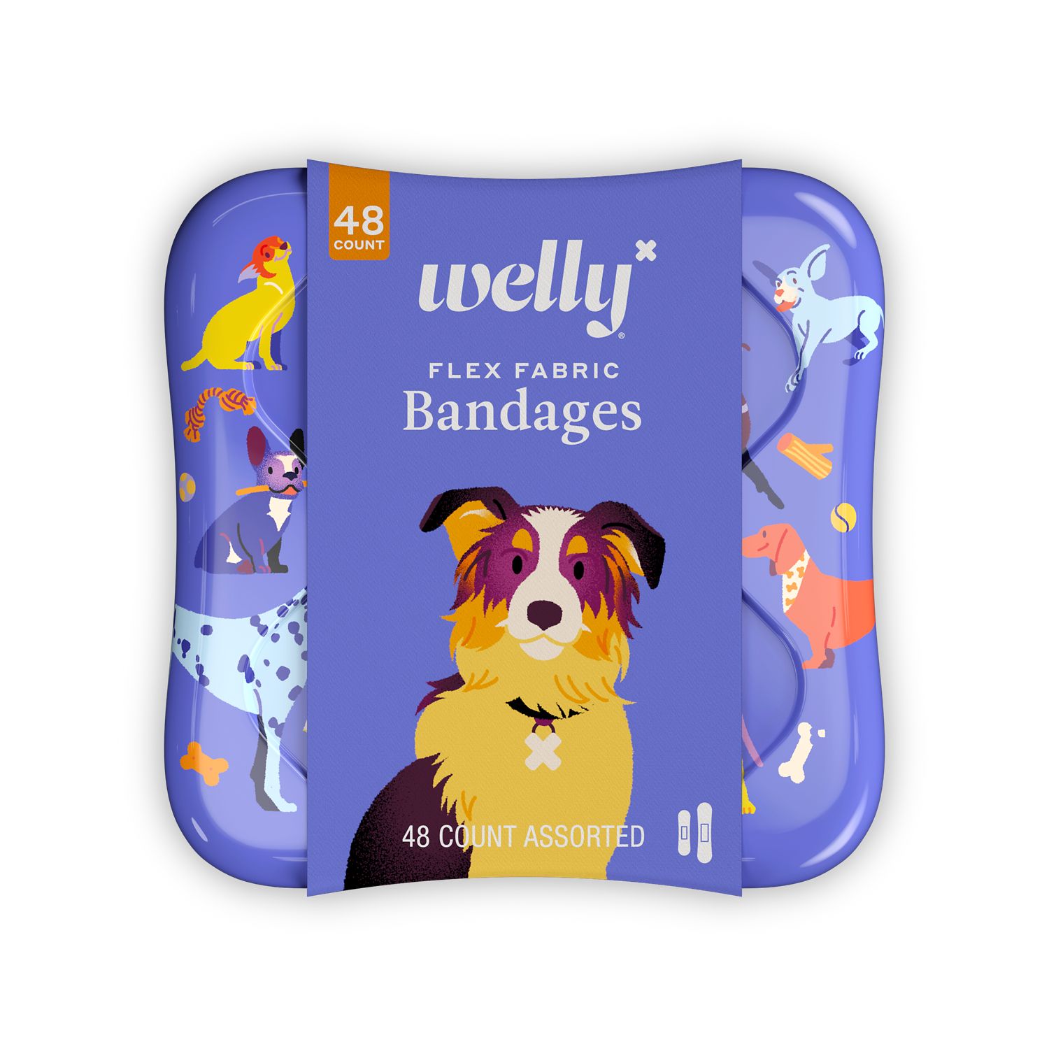 Welly Doggies Flex Fabric Bandages, 48 CT