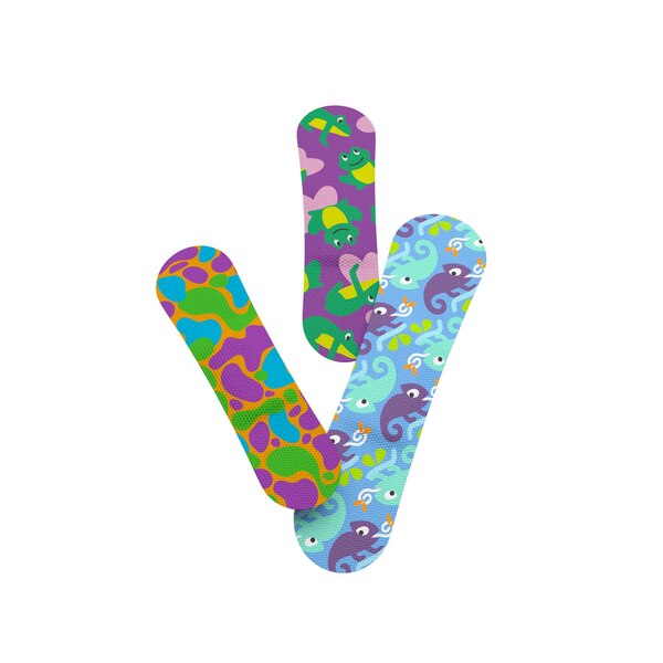Welly Flex Fabric Bandages, Color Changing, Assorted, 30 CT