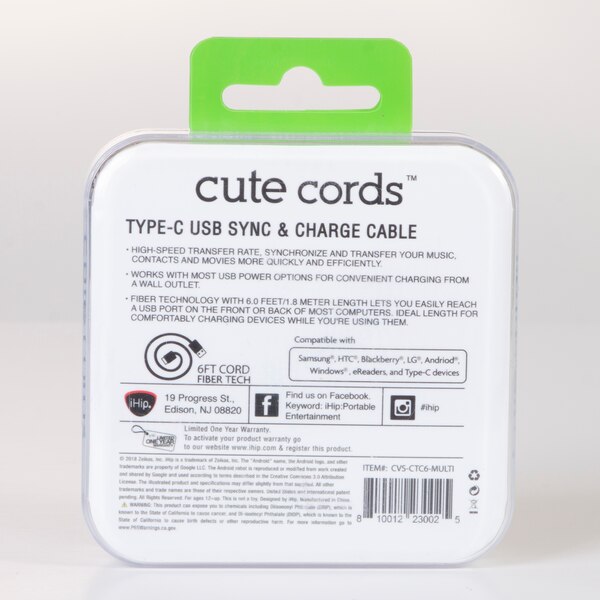 iHip Cute 6FT Cable Type C