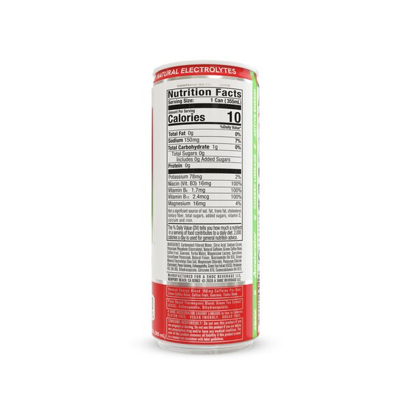 A SHOC Accelerator Smart - Bebida energética, 12 oz