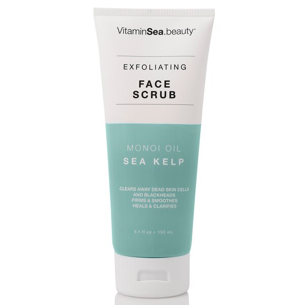 Vitamins and Sea Beauty Monoi Oil & Sea Kelp Exfoliating Face Scrub, 5.1 OZ