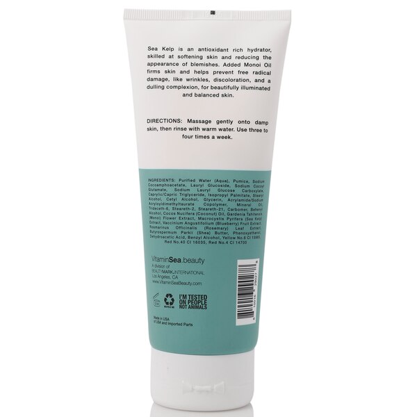 Vitamins and Sea Beauty Monoi Oil & Sea Kelp Exfoliating Face Scrub, 5.1 OZ