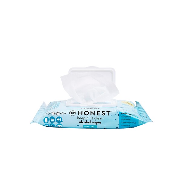 The Honest Company Sanitizing Alcohol Wipes, 50 CT