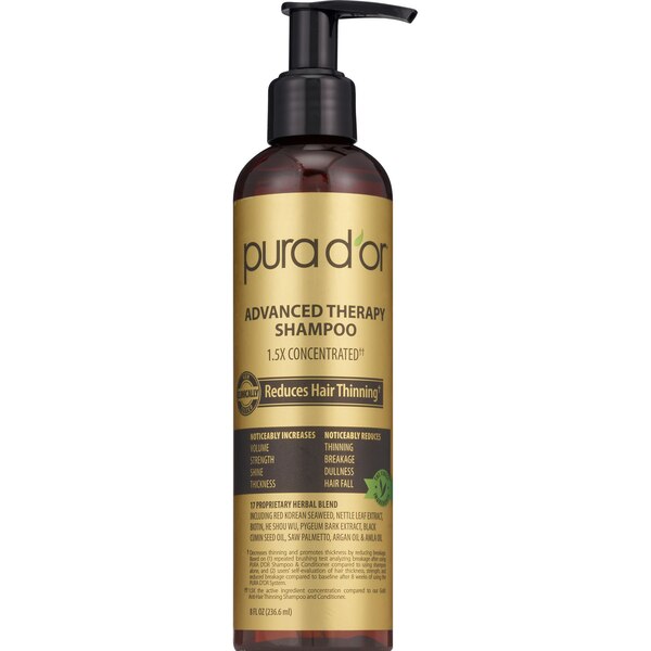 PURA D'OR Advanced Therapy Biotin Hair Shampoo, 8 OZ