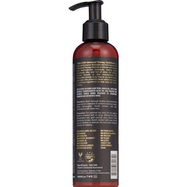 PURA D'OR Advanced Therapy Conditioner, 8 OZ