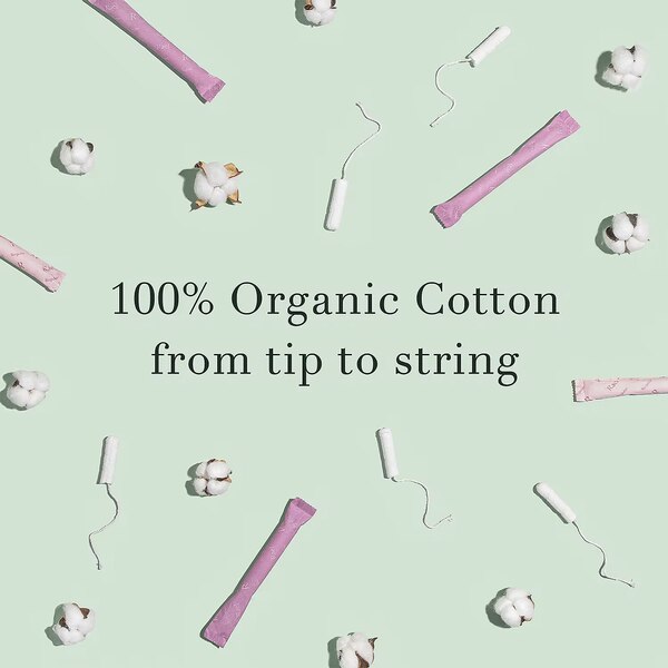 Rael Organic Cotton Tampons with BPA-Free Applicators
