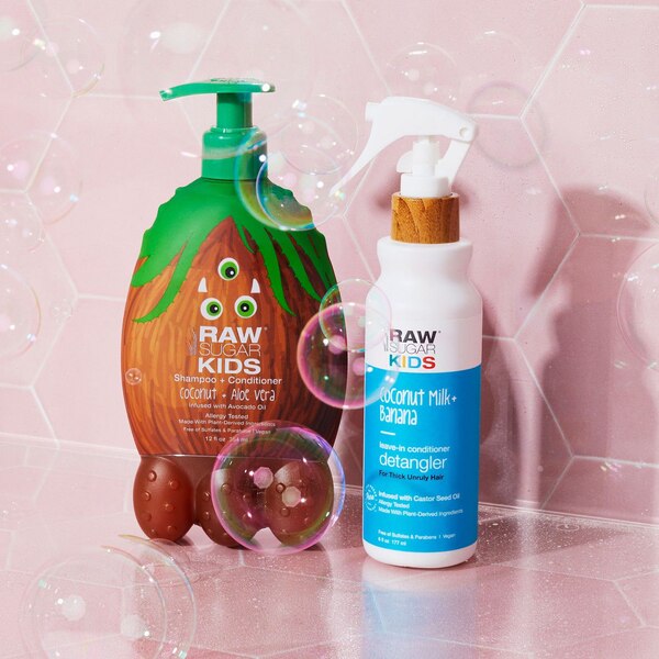 Raw Sugar Kids Conditioning Detangler, Coconut Milk and Banana, 6 OZ
