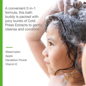 Raw Sugar Kids Shampoo And Conditioner, Watermelon Apple, 12 OZ