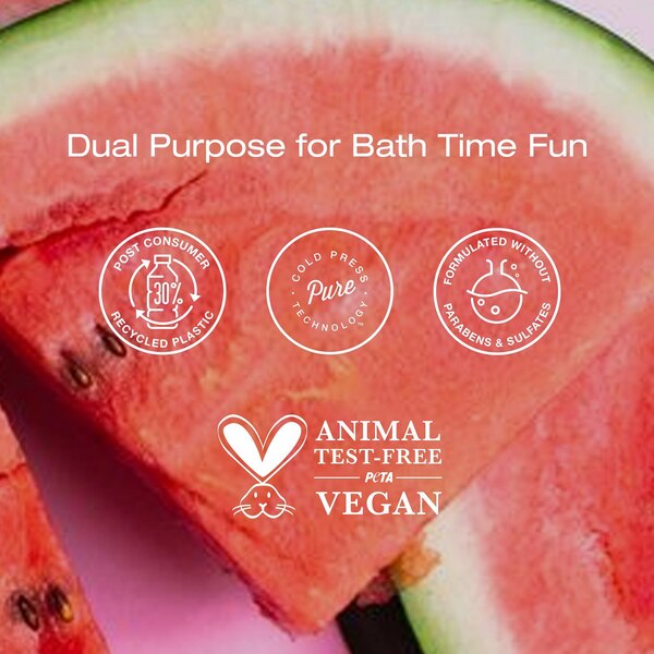 Raw Sugar Kids Shampoo And Conditioner, Watermelon Apple, 12 OZ