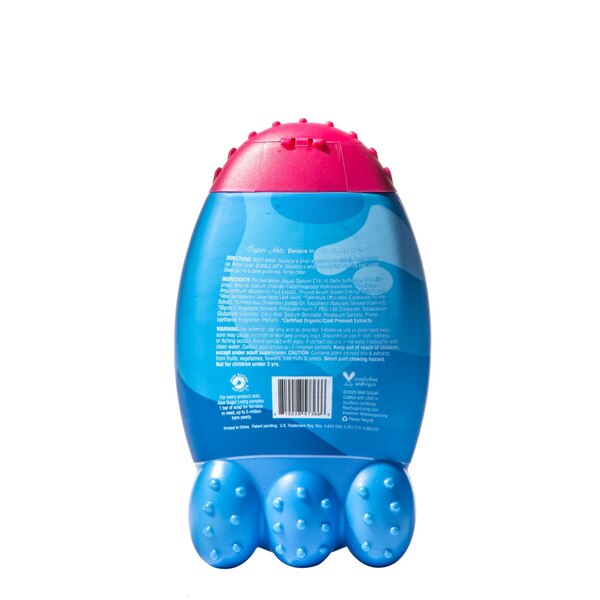 Raw Sugar Kids 2-in-1 Bubble Bath & Body Wash, Super Berry Cherry, 12 OZ