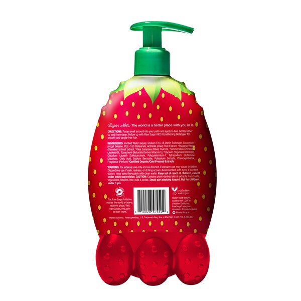 Raw Sugar Kid's 2 in 1 Shampoo & Conditioner Strawberry + Kiwi