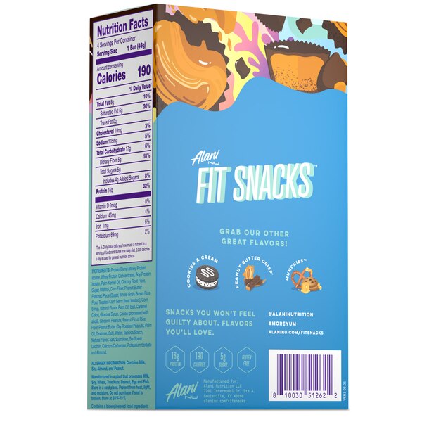 Alani Nu Fit Snacks Protein Bars, 4 CT