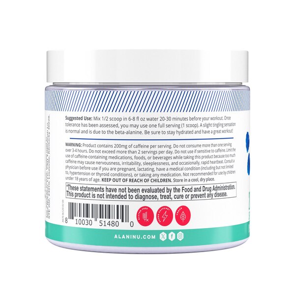 Alani Nu Pre-Workout, Breezeberry, 20 Servings, 6.8 OZ
